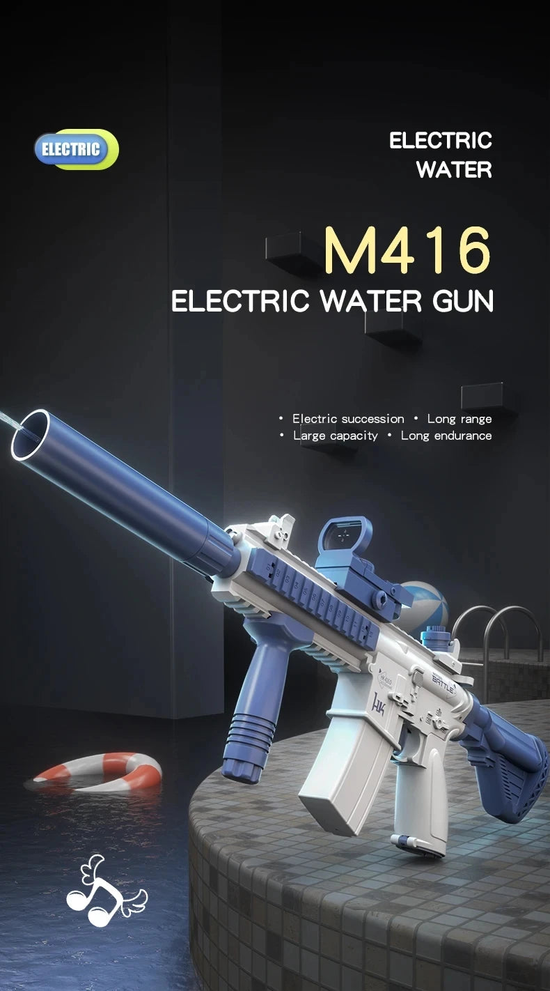 Pistola eléctrica M416  de agua